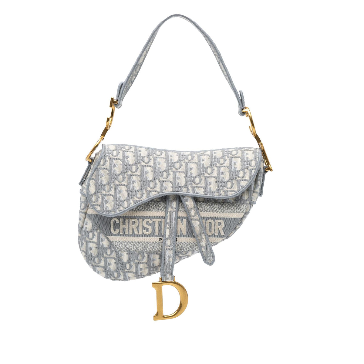 Dior Oblique Embroidered Canvas Saddle Bag Rovelle Bags