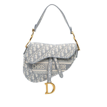Dior Oblique Embroidered Canvas Saddle Bag Rovelle Bags