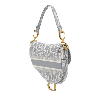 Dior Oblique Embroidered Canvas Saddle Bag Rovelle Bags