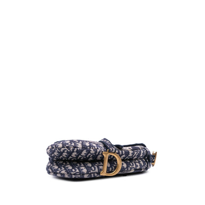 Dior Oblique Embroidered Canvas Saddle Bag Rovelle Bags