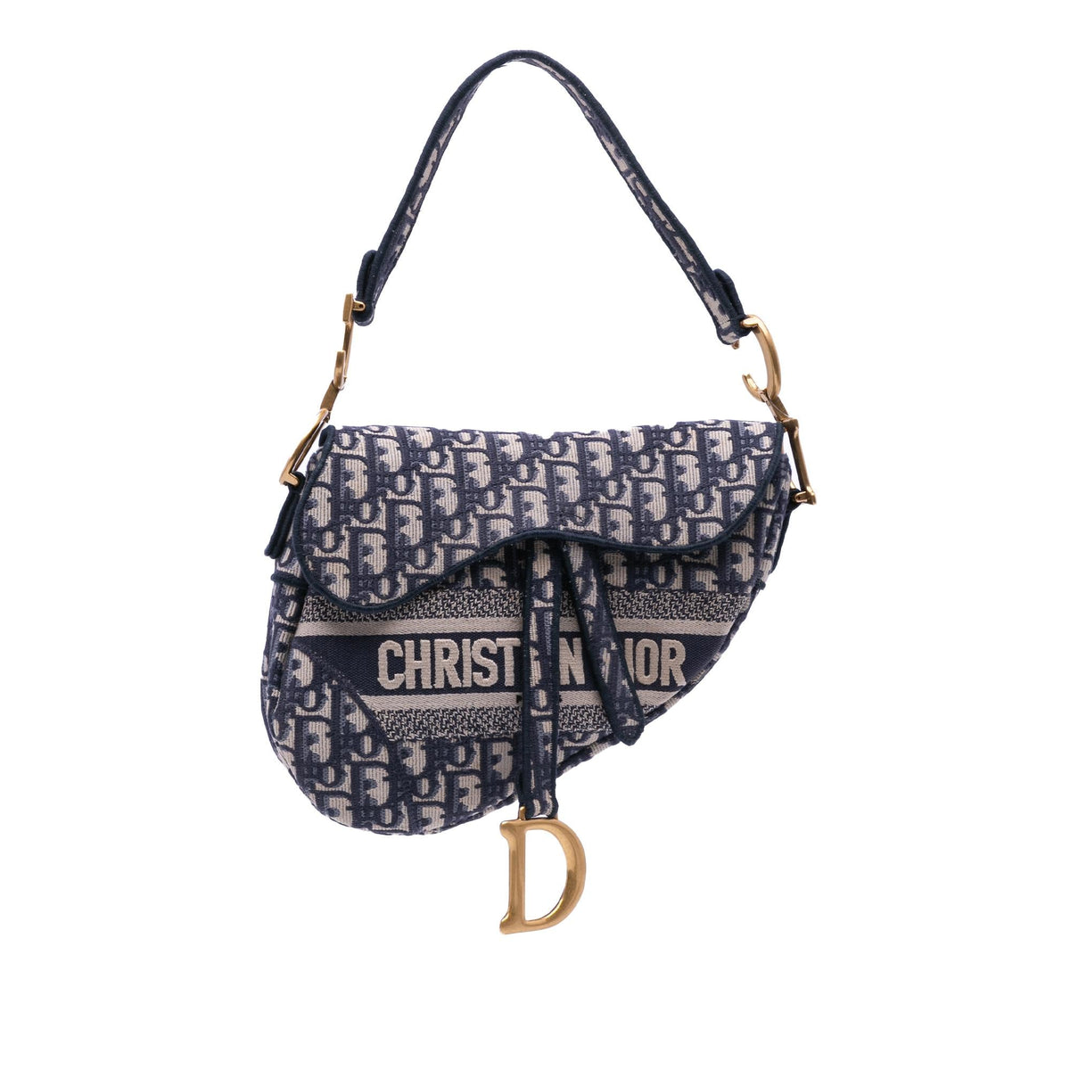 Dior Oblique Embroidered Canvas Saddle Bag Rovelle Bags