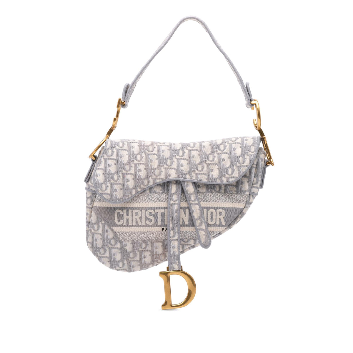 Dior Oblique Embroidered Canvas Saddle Bag Rovelle Bags