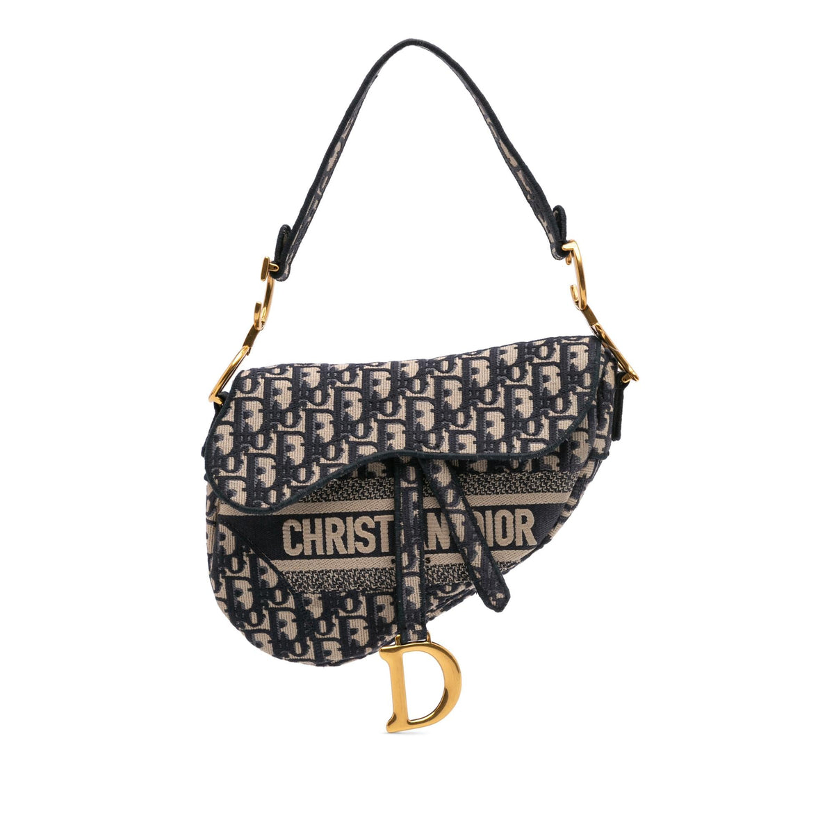 Dior Oblique Embroidered Canvas Saddle Bag Rovelle Bags