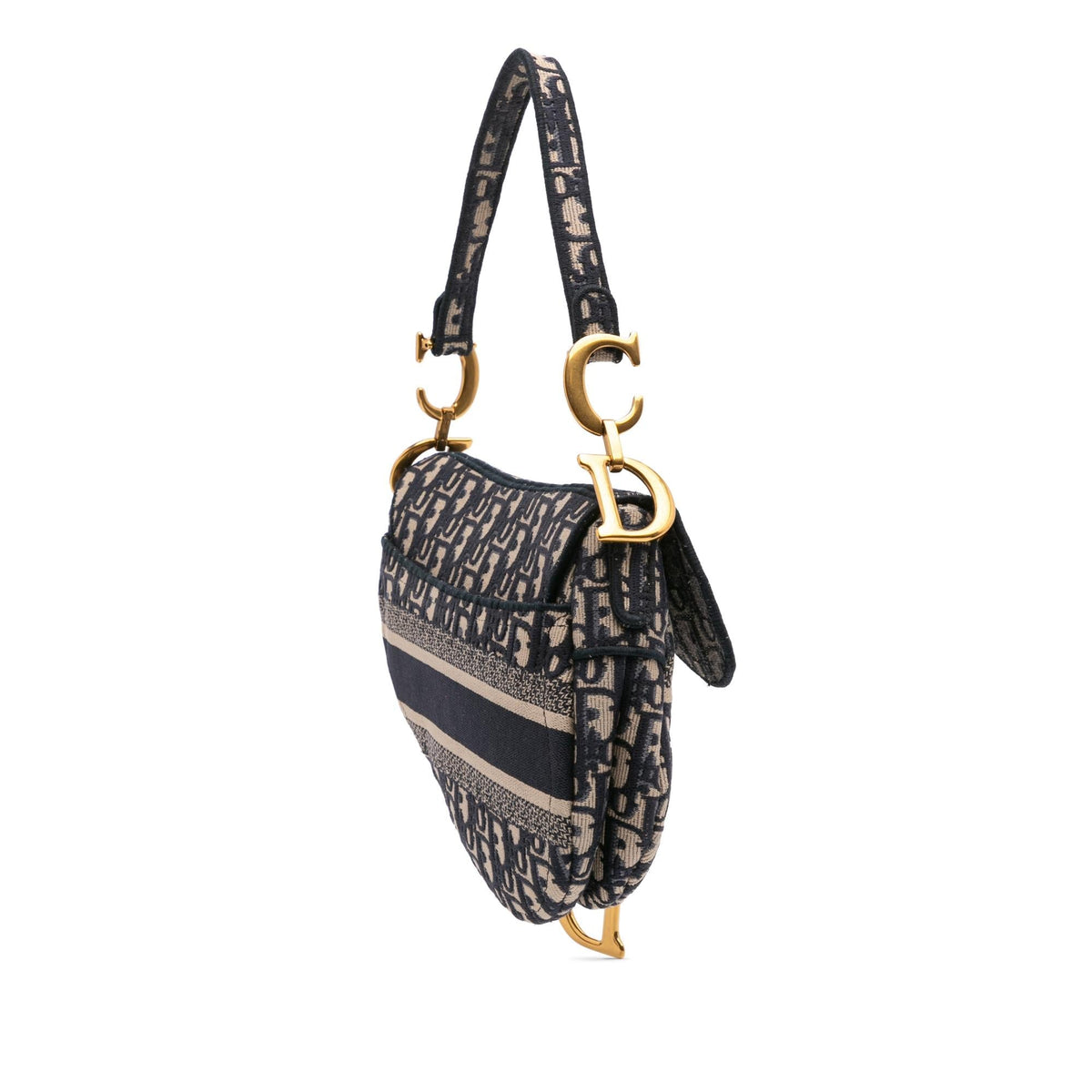 Dior Oblique Embroidered Canvas Saddle Bag Rovelle Bags