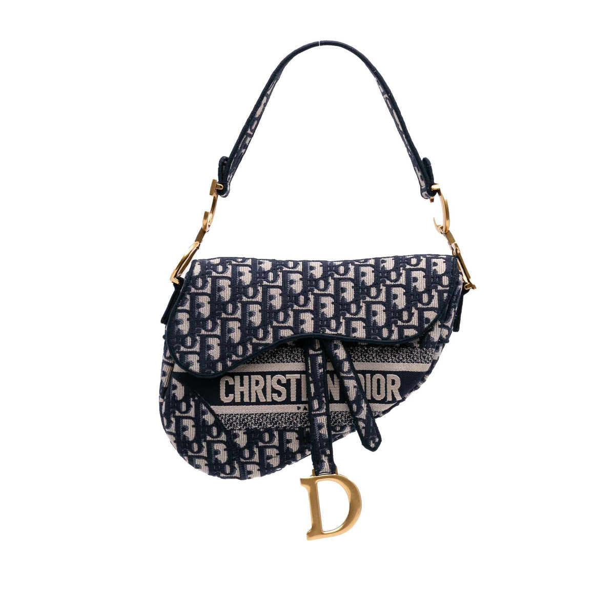 Dior Oblique Embroidered Canvas Saddle Bag Rovelle Bags