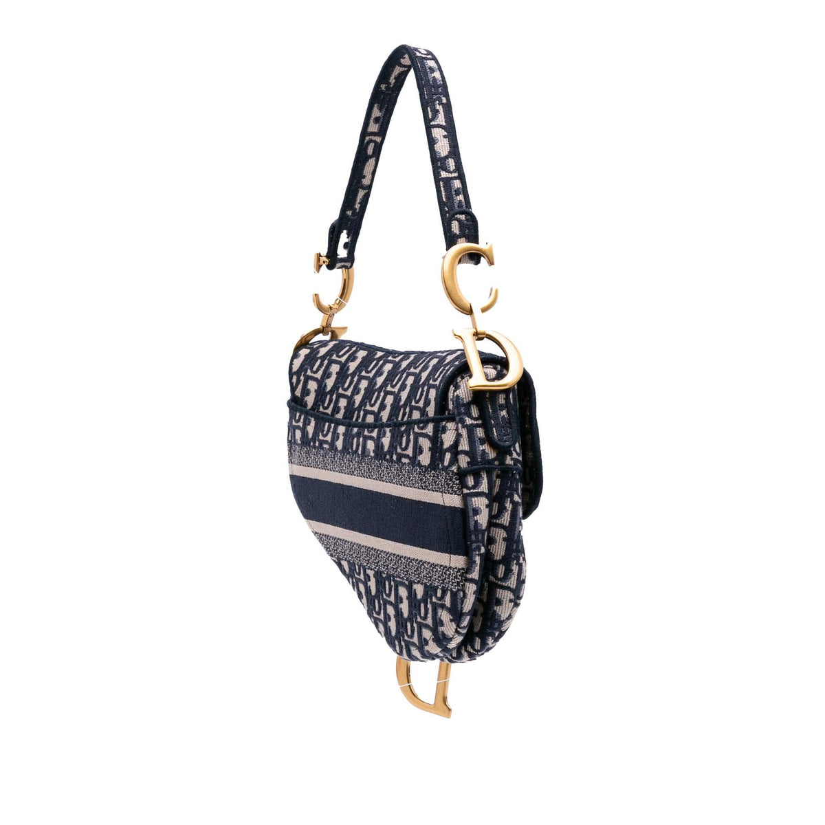 Dior Oblique Embroidered Canvas Saddle Bag Rovelle Bags