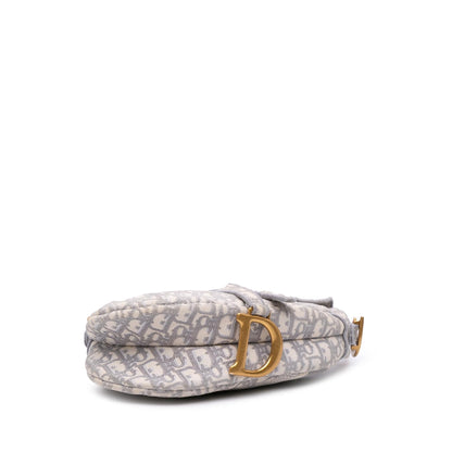 Dior Oblique Embroidered Canvas Saddle Bag Rovelle Bags