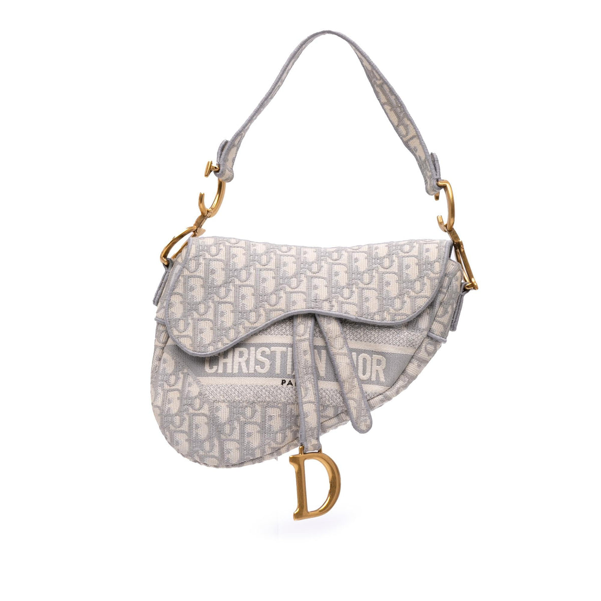 Dior Oblique Embroidered Canvas Saddle Bag Rovelle Bags