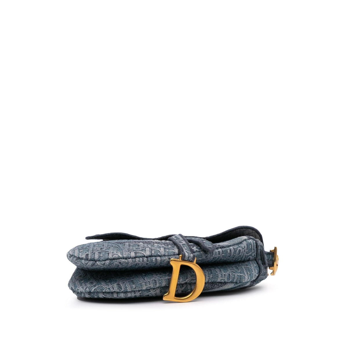 Dior Oblique Embroidered Denim Saddle Bag Rovelle Bags