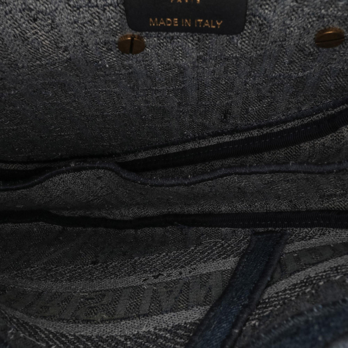 Dior Oblique Embroidered Denim Saddle Bag Rovelle Bags