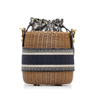 Dior Oblique Wicker Bucket Bag (SHG-RvqXSj) Rovelle Bags