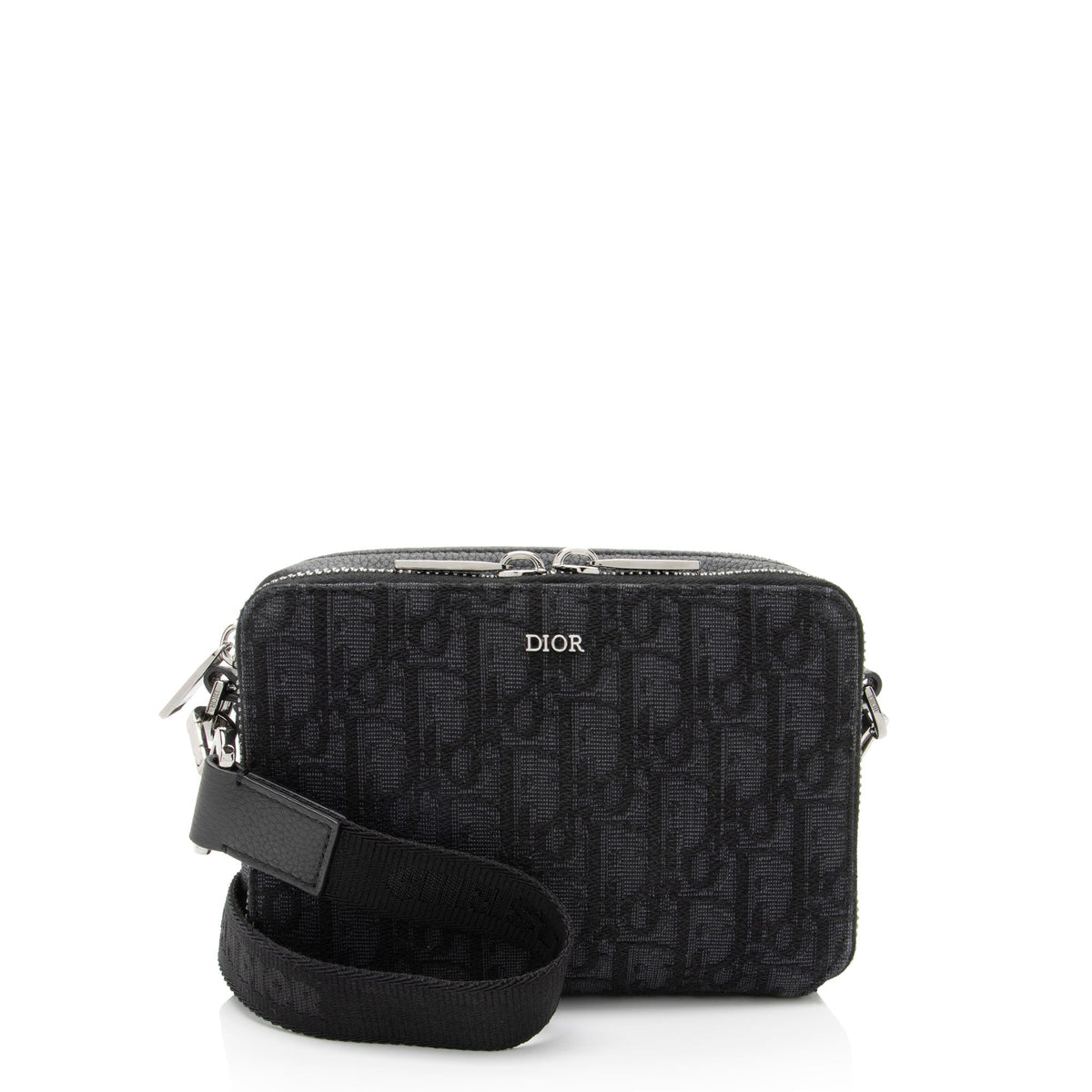 Dior Oblique Double Zipped Pouch Crossbody Rovelle Bags