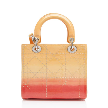 Dior Patent Leather Ombre Dior Medium Tote Rovelle Bags