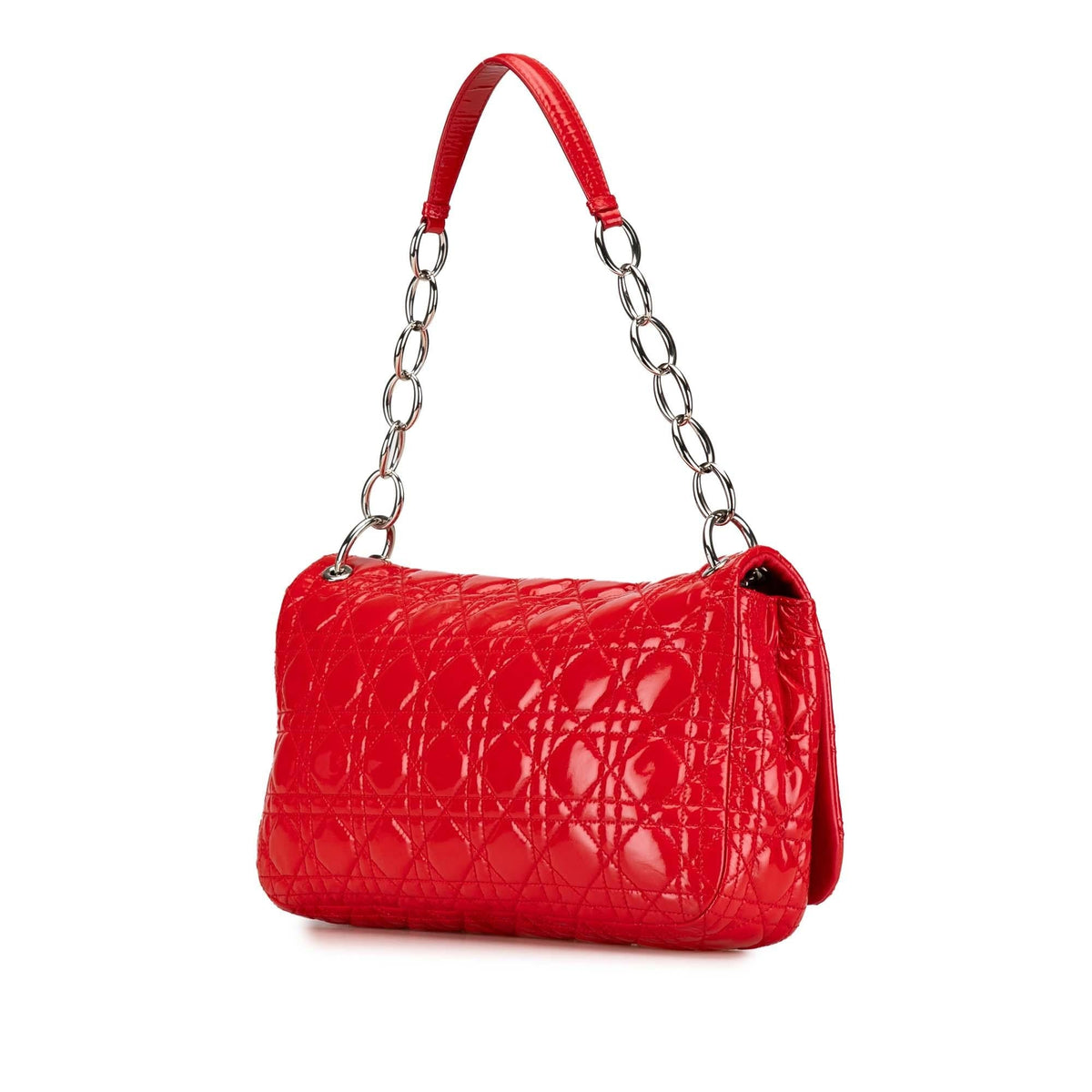 Dior Patent Cannage Rendezvous Shoulder Bag Rovelle Bags