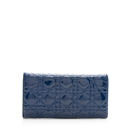 Dior Patent Leather Cannage Wallet on Chain Bag (SHF-19380) Rovelle Bags