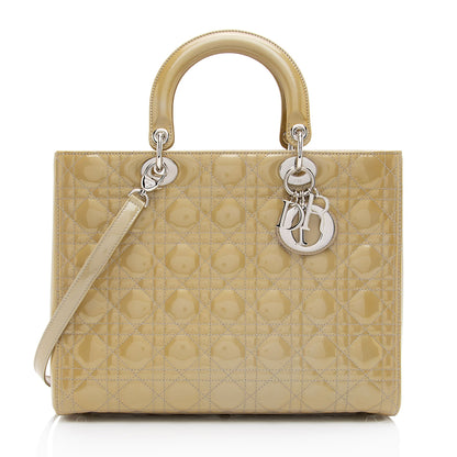 Dior Lady Dior Leather Mini Tote Bag Rovelle Bags