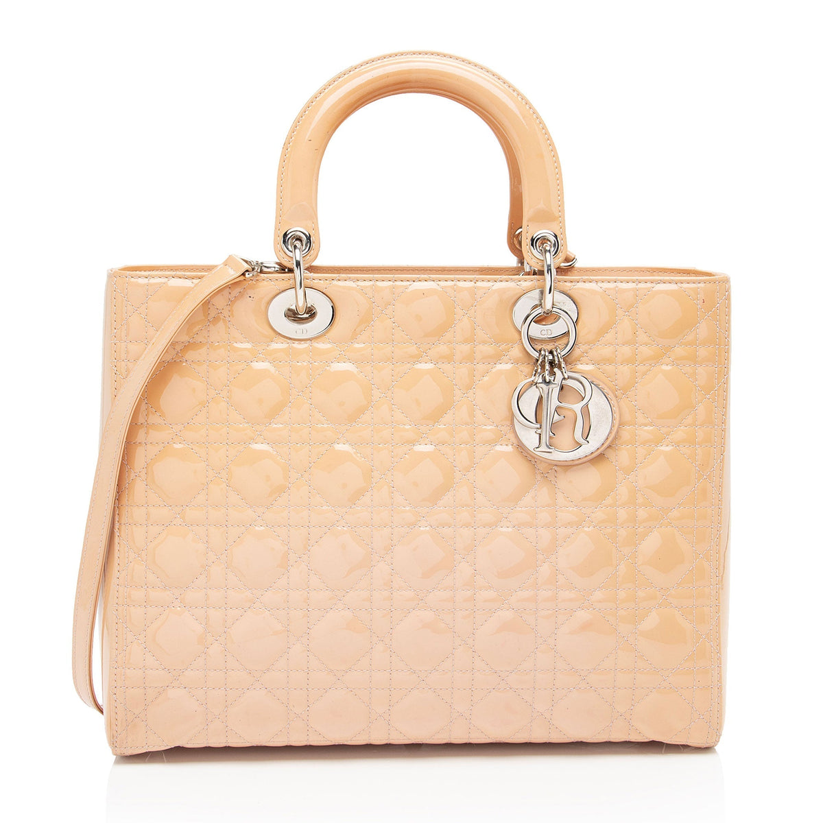 Dior Patent Leather Dior Large Tote (SHF-2qzbI4) Rovelle Bags