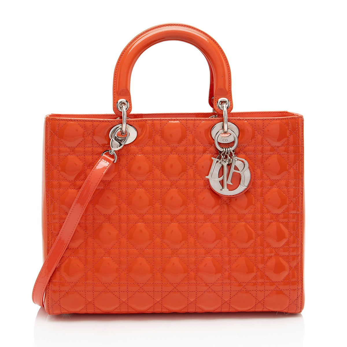 Dior Patent Leather Dior Large Tote (SHF-w6Nhh6) Rovelle Bags