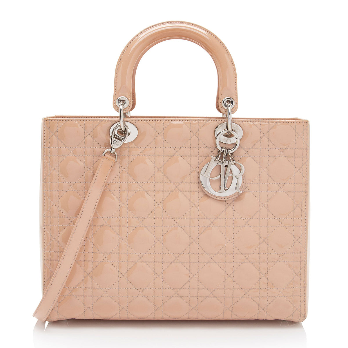 Dior Patent Leather Dior Large Tote (SHF-oF5d9t) Rovelle Bags