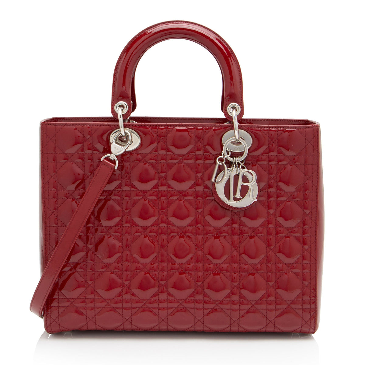 Dior Patent Leather Dior Large Tote (SHF-Fee2T5) Rovelle Bags