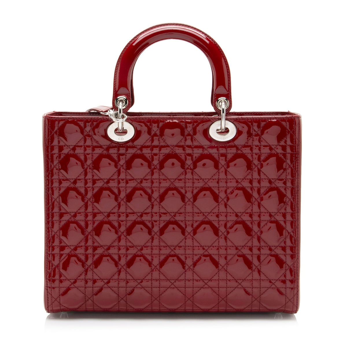 Dior Patent Leather Dior Large Tote (SHF-91E8TQ) Rovelle Bags