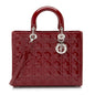 Dior Patent Leather Dior Large Tote (SHF-91E8TQ) Rovelle Bags