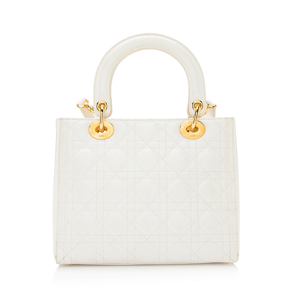 Dior Patent Leather Dior Medium Tote (SHF-20994) Rovelle Bags