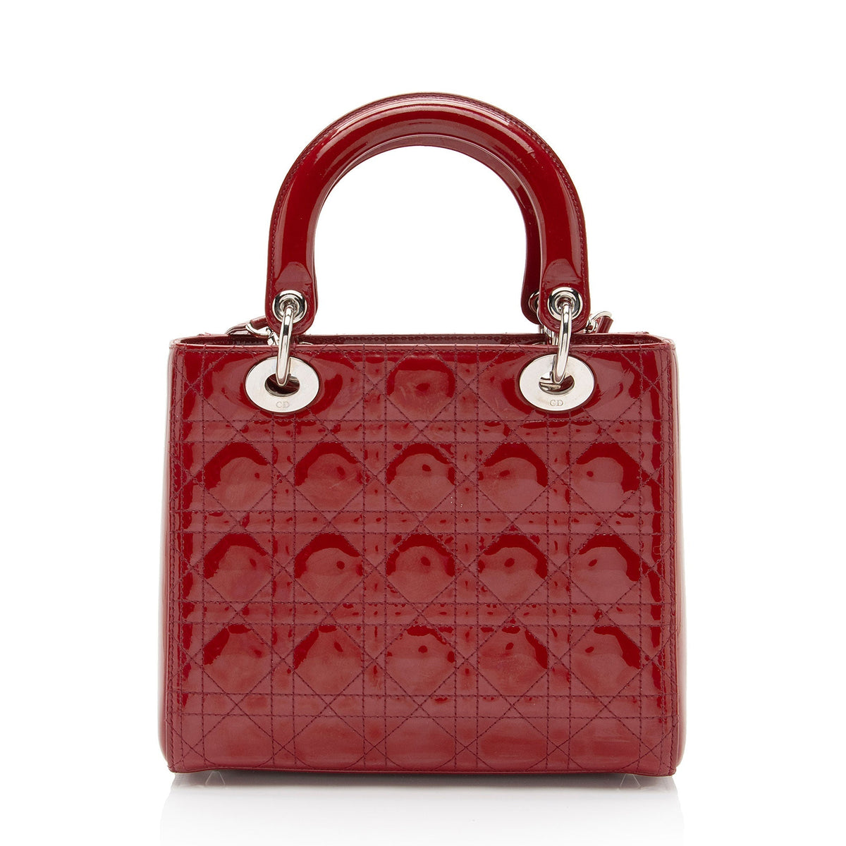 Dior Patent Leather Dior Medium Tote (SHF-KM7Orb) Rovelle Bags