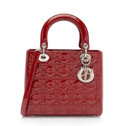 Dior Patent Leather Dior Medium Tote (SHF-KM7Orb) Rovelle Bags