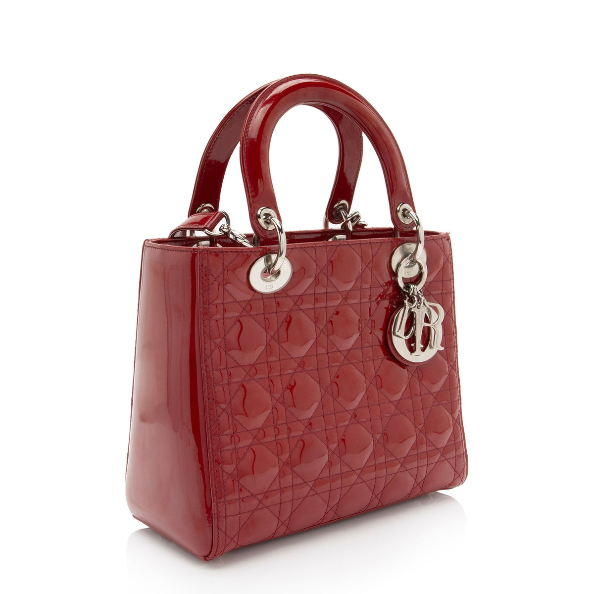 Dior Patent Leather Dior Medium Tote (SHF-KM7Orb) Rovelle Bags
