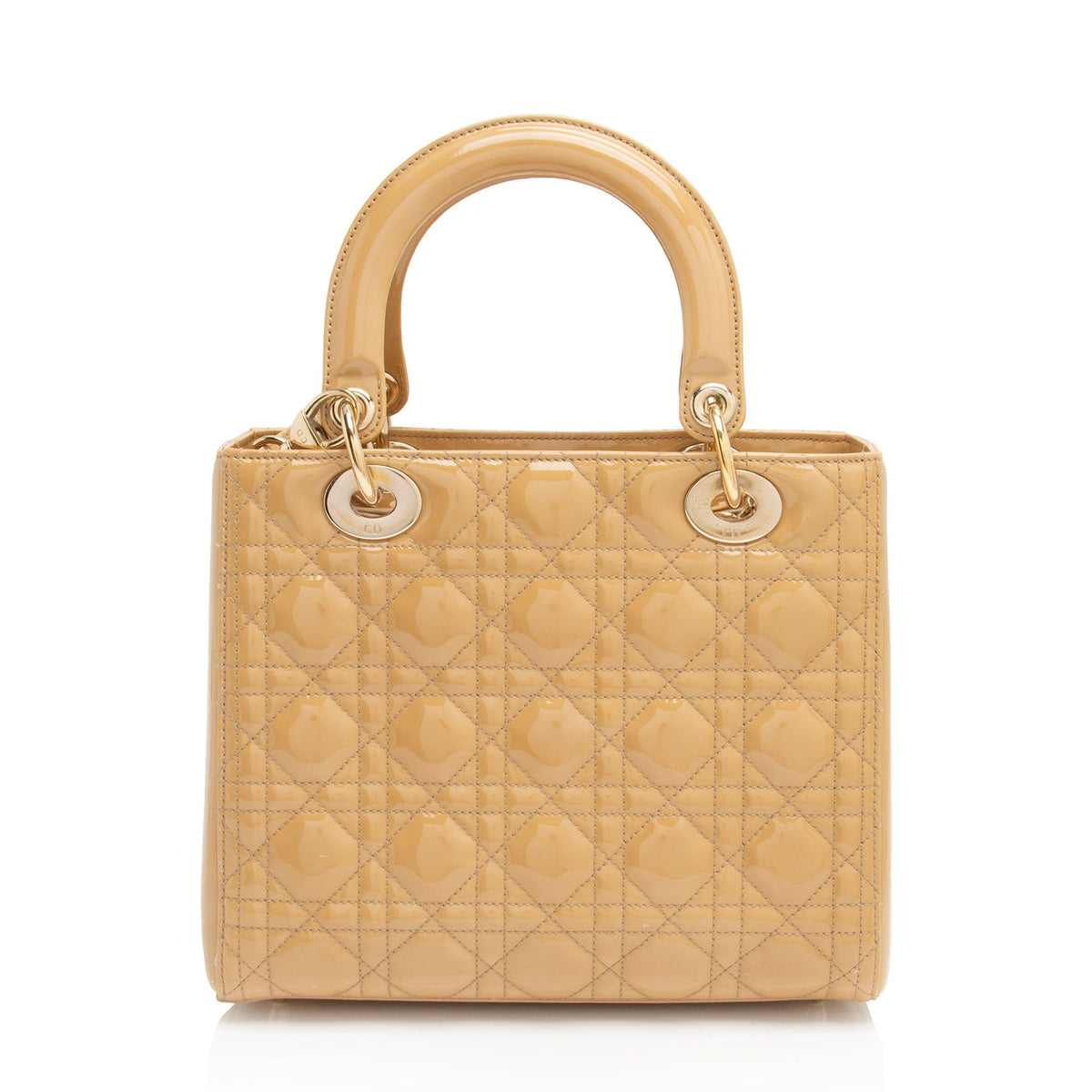 Dior Patent Leather Dior Medium Tote (SHF-8qfooJ) Rovelle Bags