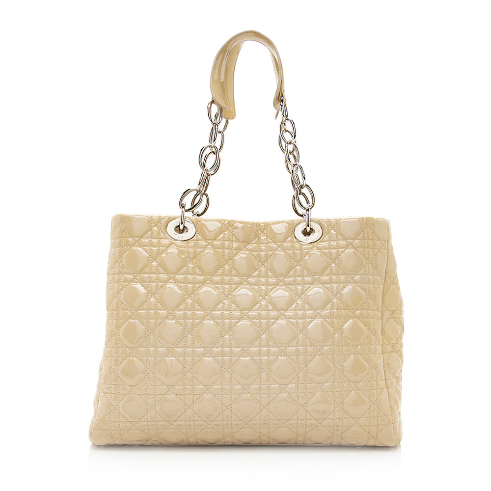 Dior Patent Leather Soft Large Shopping Tote - FINAL (SHF-20104) Rovelle Bags