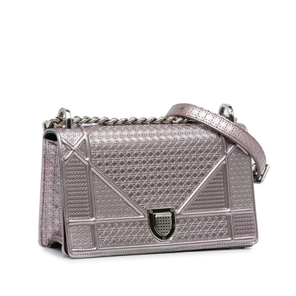 Dior Patent Microcannage Diorama Crossbody Bag Rovelle Bags