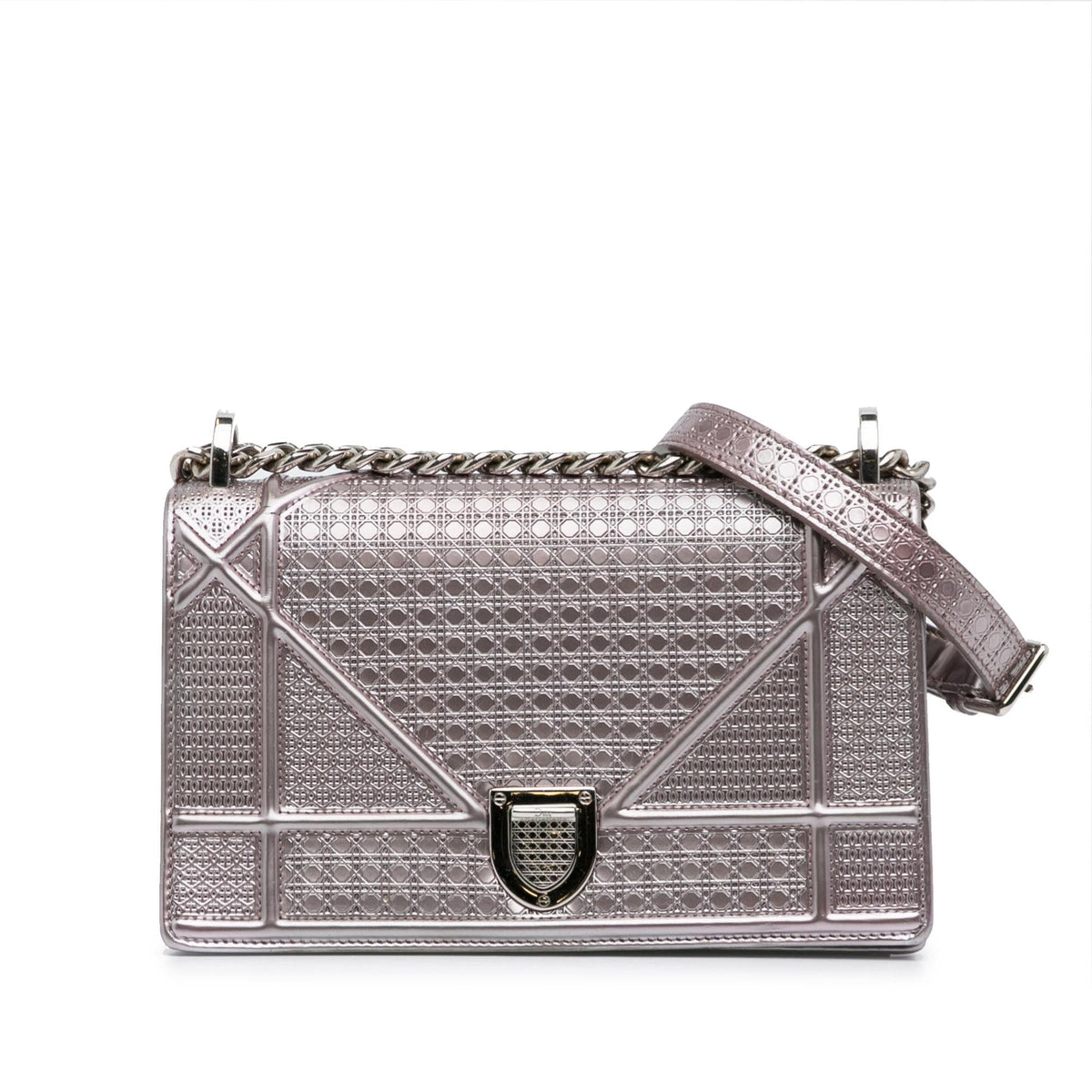 Dior Patent Microcannage Diorama Crossbody Bag Rovelle Bags