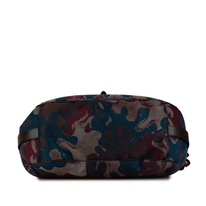Dior Peter Doig Canvas Camouflage Soft Saddle Bag (SHG-Cn70Uz) Rovelle Bags