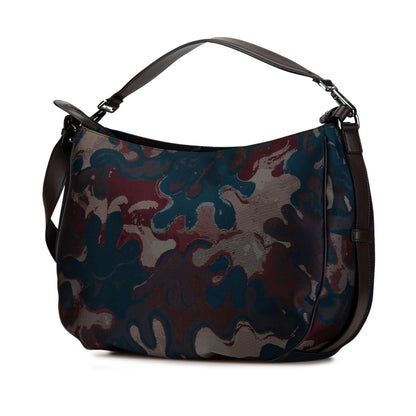 Dior Peter Doig Canvas Camouflage Soft Saddle Bag (SHG-Cn70Uz) Rovelle Bags