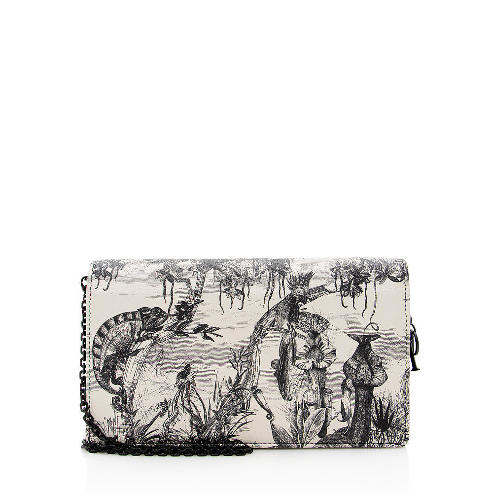 Dior Printed Leather Toile de Jouy Dior Wallet on Chain Bag (SHF-19829) Rovelle Bags