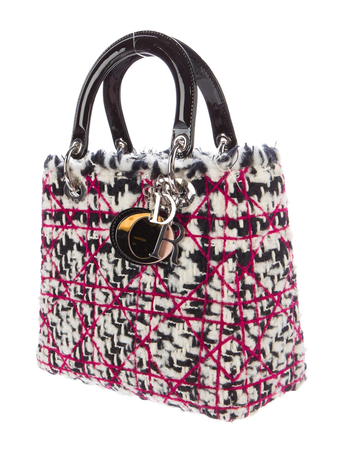 CHRISTIAN DIOR TWEED MEDIUM LADY DIOR BAG Rovelle Bags