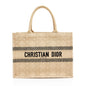 Dior Raffia Cannage Medium Book Tote (SHF-vp73d7) Rovelle Bags