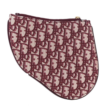 Dior Oblique Saddle Pouch Clutch- Bordeaux Rovelle Bags