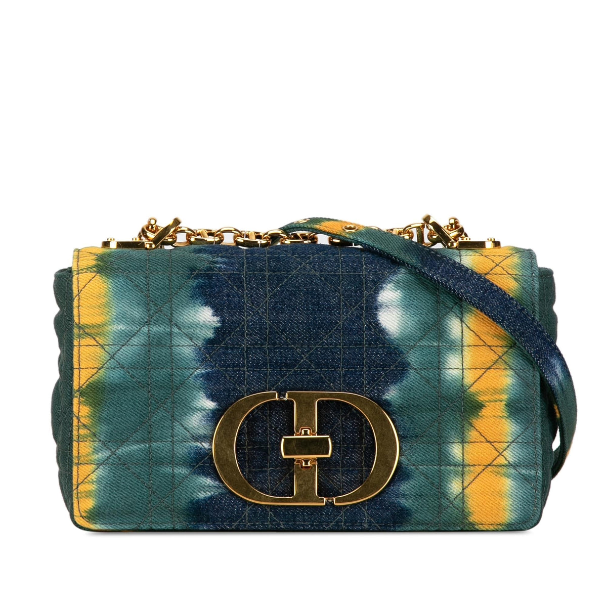 Dior Small Denim Tie-Dye Cannage Caro (SHG-v0eHw5) Rovelle Bags