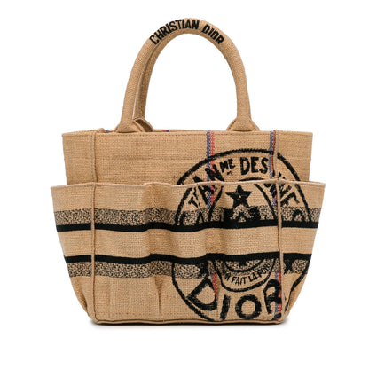 Dior Small Jute Catherine Tote (SHG-VKlbyu) Rovelle Bags