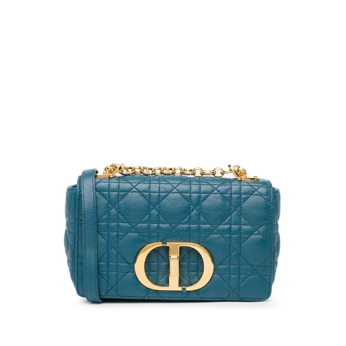 Dior Small Lambskin Cannage Caro Crossbody (SHG-SpEBNe) Rovelle Bags