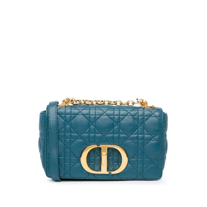 Dior Small Lambskin Cannage Caro Crossbody Rovelle Bags