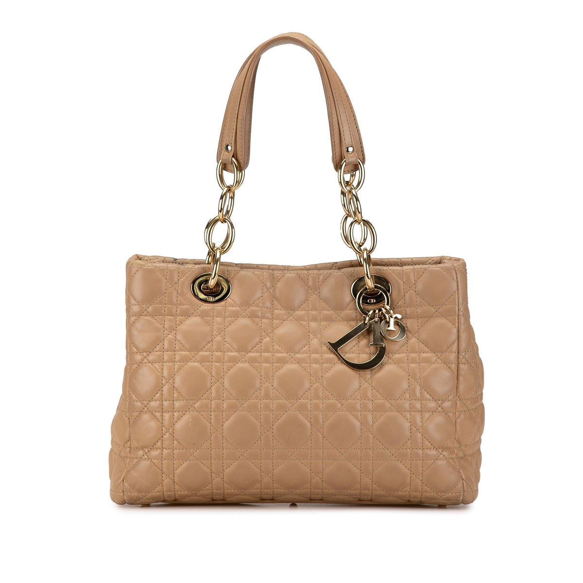 Dior Small Lambskin Cannage Dior Soft Shopping Tote (SHG-gPZGoA) Rovelle Bags