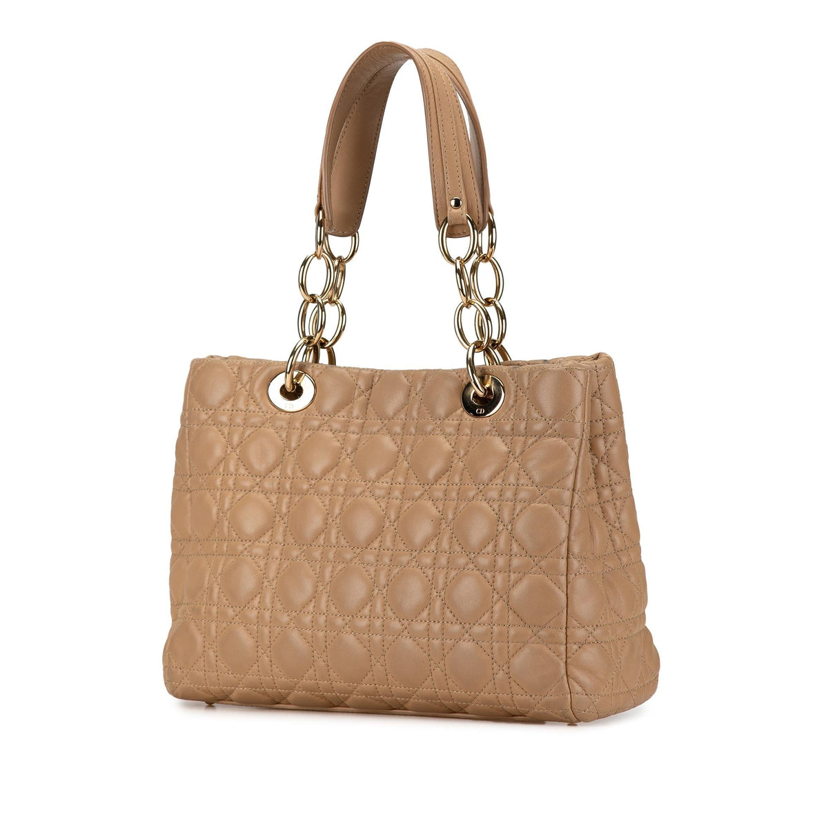 Dior Small Lambskin Cannage Dior Soft Shopping Tote (SHG-gPZGoA) Rovelle Bags