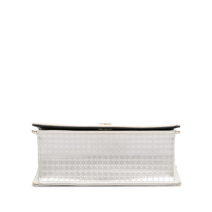 Dior Small Metallic Patent Microcannage Diorama Flap Rovelle Bags