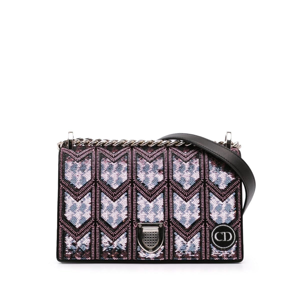 Dior Small Sequin Embroidered Diorama Crossbody Rovelle Bags
