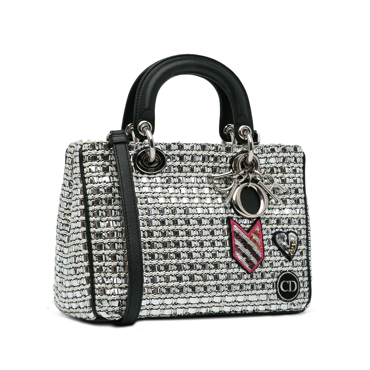 Dior Small Tweed Patch Diorissimo Tote (SHG-HovcIt) Rovelle Bags