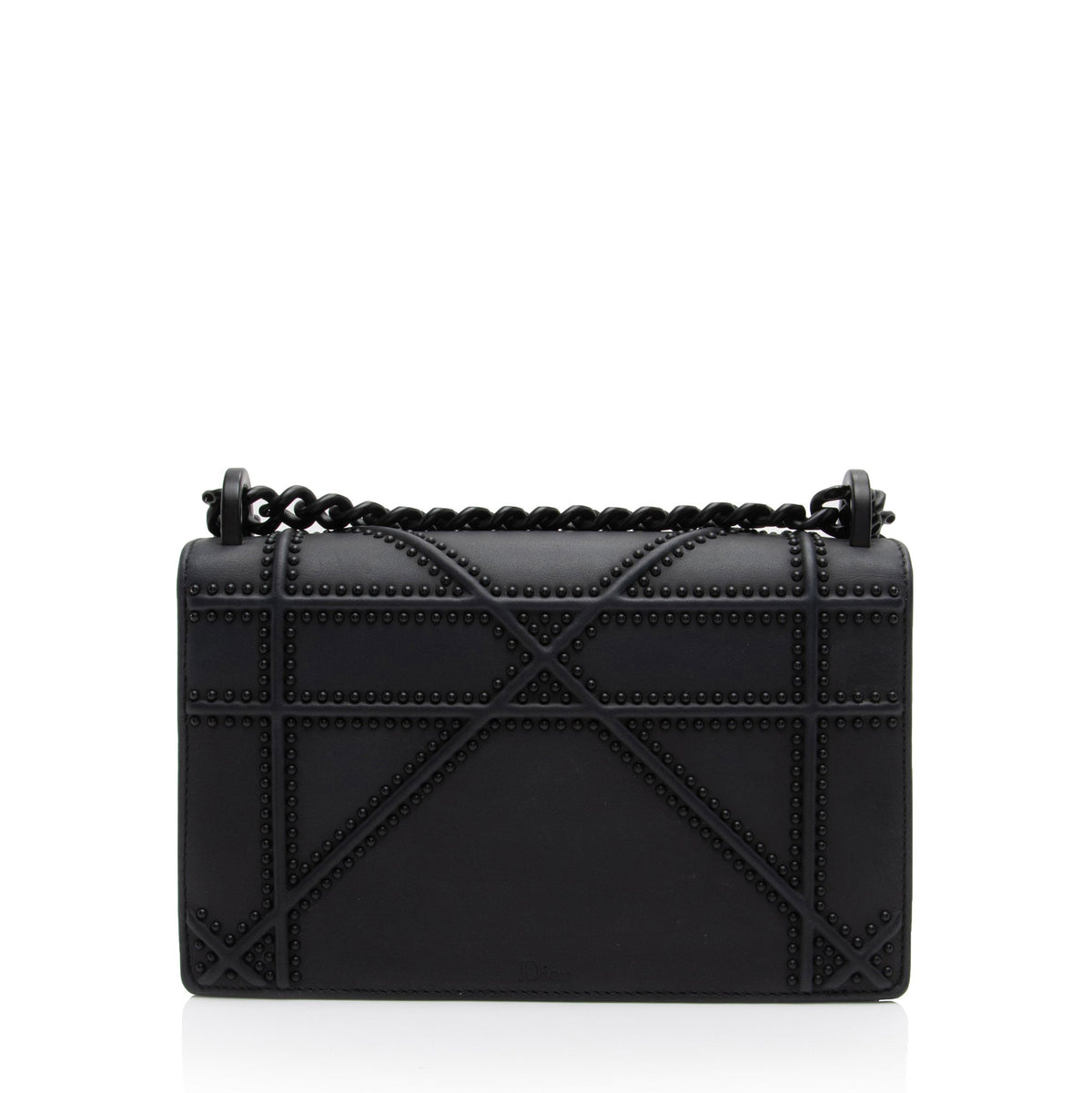 Dior Matte Calfskin Studded Diorama Small Shoulder Bag (SHF-oMRVIQ) Rovelle Bags